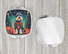 Schnauzer Christmas Compact Decorative Travel Makeup Mirror product image at NuMercy 4