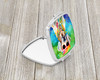 Weimaraner Hippie Dawg Compact Decorative Travel Makeup Mirror DAC2565 product image at NuMercy 2