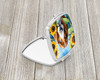 Basset Hound in Sunflowers Compact Decorative Travel Makeup Mirror DAC6017 product image at NuMercy 2
