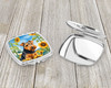 Welsh Terrier in Sunflowers Compact Decorative Travel Makeup Mirror product image at NuMercy 3