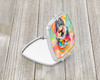 Schnauzer Hippie Dawg Compact Decorative Travel Makeup Mirror DAC2555 product image at NuMercy 2