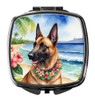 Belgian Malinois Luau Compact Decorative Travel Makeup Mirror product image at NuMercy