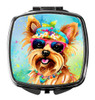 Yorkshire Terrier Hippie Dawg Compact Decorative Travel Makeup Mirror DAC2575 product image at NuMercy