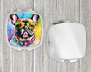 French Bulldog Hippie Dawg Compact Decorative Travel Makeup Mirror DAC2509 product image at NuMercy 4