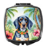 Bluetick Coonhound Luau Compact Decorative Travel Makeup Mirror product image at NuMercy