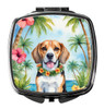 Beagle Luau Compact Decorative Travel Makeup Mirror DAC6362 product image at NuMercy
