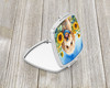 Goldendoodle in Sunflowers Compact Decorative Travel Makeup Mirror product image at NuMercy 2