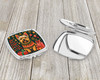 Norwich Terrier Christmas Compact Decorative Travel Makeup Mirror product image at NuMercy 3