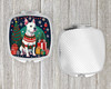 White Pit Bull Terrier Christmas Compact Decorative Travel Makeup Mirror product image at NuMercy 4