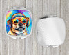 Pug Hippie Dawg Compact Decorative Travel Makeup Mirror DAC2543 product image at NuMercy 4