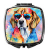 Beagle Hippie Dawg Compact Decorative Travel Makeup Mirror product image at NuMercy