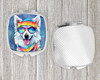American Eskimo Hippie Dawg Compact Decorative Travel Makeup Mirror product image at NuMercy 4