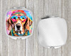 Weimaraner Hippie Dawg Compact Decorative Travel Makeup Mirror DAC2567 product image at NuMercy 4