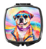 Pug Hippie Dawg Compact Decorative Travel Makeup Mirror DAC2545 product image at NuMercy