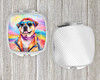 Pug Hippie Dawg Compact Decorative Travel Makeup Mirror DAC2545 product image at NuMercy 4