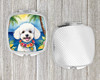 Bichon Frise Luau Compact Decorative Travel Makeup Mirror DAC6372 product image at NuMercy 4