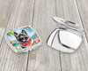 Norwegian Elkhound Luau Compact Decorative Travel Makeup Mirror product image at NuMercy 3