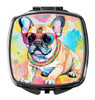 French Bulldog Hippie Dawg Compact Decorative Travel Makeup Mirror DAC2507 product image at NuMercy