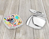 French Bulldog Hippie Dawg Compact Decorative Travel Makeup Mirror DAC2507 product image at NuMercy 3