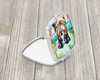 Australian Shepherd Luau Compact Decorative Travel Makeup Mirror product image at NuMercy 2