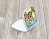 Pit Bull Terrier Luau Compact Decorative Travel Makeup Mirror DAC6490 product image at NuMercy 2