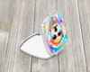 Bichon Frise Hippie Dawg Compact Decorative Travel Makeup Mirror DAC2465 product image at NuMercy 2