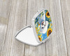 Bichon Frise in Sunflowers Compact Decorative Travel Makeup Mirror product image at NuMercy 2
