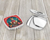 Cheetah Christmas Compact Decorative Travel Makeup Mirror DAC1175 product image at NuMercy 3