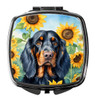 Gordon Setter in Sunflowers Compact Decorative Travel Makeup Mirror product image at NuMercy