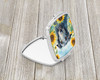 Scottish Deerhound in Sunflowers Compact Decorative Travel Makeup Mirror product image at NuMercy 2