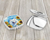 Samoyed in Sunflowers Compact Decorative Travel Makeup Mirror DAC6153 product image at NuMercy 3