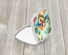 Golden Retriever Luau Compact Decorative Travel Makeup Mirror product image at NuMercy 2