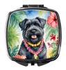 Bouvier des Flandres Luau Compact Decorative Travel Makeup Mirror product image at NuMercy