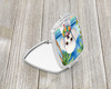 White Poodle Luau Compact Decorative Travel Makeup Mirror DAC6496 product image at NuMercy 2