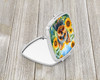 Yorkshire Terrier in Sunflowers Compact Decorative Travel Makeup Mirror product image at NuMercy 2