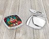Australian Shepherd Christmas Compact Decorative Travel Makeup Mirror product image at NuMercy 3