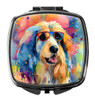 Afghan Hound Hippie Dawg Compact Decorative Travel Makeup Mirror product image at 