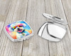 Bichon Frise Hippie Dawg Compact Decorative Travel Makeup Mirror DAC2462 product image at NuMercy 3