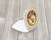 American Foxhound and Flowers Compact Decorative Travel Makeup Mirror product image at NuMercy 2