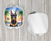 Doberman Pinscher Luau Compact Decorative Travel Makeup Mirror product image at NuMercy 4