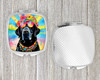 Black Labrador Hippie Dawg Compact Decorative Travel Makeup Mirror DAC2521 product image at NuMercy 4