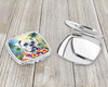 White Boxer Luau Compact Decorative Travel Makeup Mirror DAC6387 product image at NuMercy 3