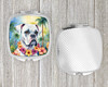 White Boxer Luau Compact Decorative Travel Makeup Mirror DAC6387 product image at NuMercy 4