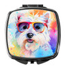 Westie Hippie Dawg Compact Decorative Travel Makeup Mirror DAC2573 product image at NuMercy