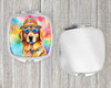 Golden Retriever Hippie Dawg Compact Decorative Travel Makeup Mirror DAC2514 product image at NuMercy 4