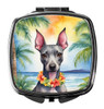 American Hairless Terrier Luau Compact Decorative Travel Makeup Mirror product image at NuMercy