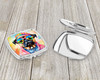 Pug Hippie Dawg Compact Decorative Travel Makeup Mirror DAC2544 product image at NuMercy 3