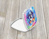 Old English Sheepdog Hippie Dawg Compact Decorative Travel Makeup Mirror DAC2534 product image at NuMercy 2
