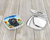 Newfoundland in Sunflowers Compact Decorative Travel Makeup Mirror DAC6123 product image at NuMercy 3