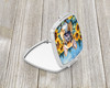 French Bulldog in Sunflowers Compact Decorative Travel Makeup Mirror DAC6080 product image at NuMercy 2